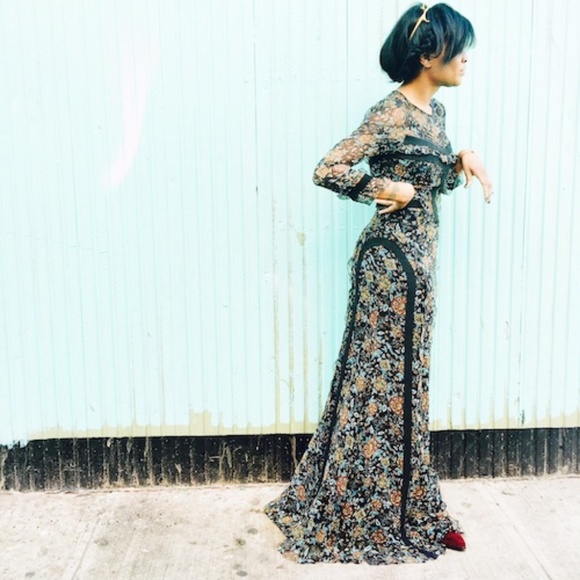 Silk Long Maxi Dress - Picture 7 of 8